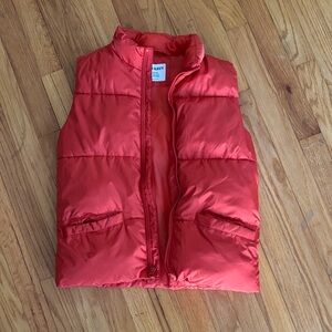 Old Navy Vibrant Red Puffer Vest